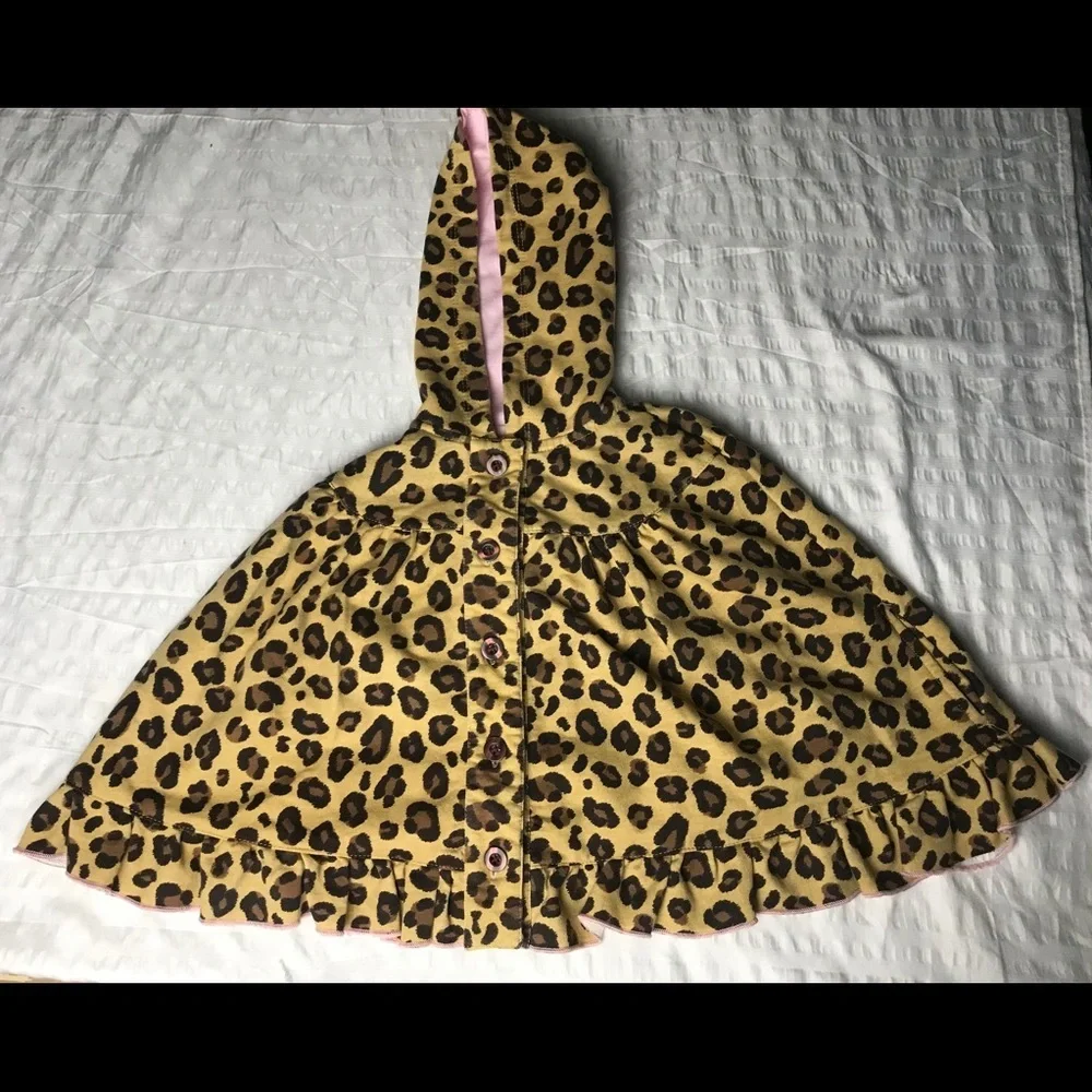 BABY HEADQUARTERS Hooded Cape & Jean Skirt 24M